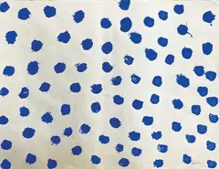 Composition by Albert Chubac, 1960, Gouache sur papier, sold May 2022