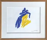 Composition by Otto Muehl, 1987, Pastel sur papier, sold May 2022