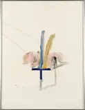 Le presse livre, Série étagère by Étienne Martin, 1981, Collage et aquarelle sur papier, sold May 2022