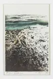 Plage bordeaux by Alfred Hofkunst, Crayon et pastel sur papier, sold May 2022