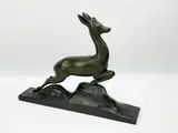 La biche by Amedeo Gennarelli, Épreuve en bronze à patine nuancée noire et vert antique, sold Mar 2026