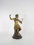 Danseuse au serpent by Robert Bousquet, Bronze à patine brune et dorée, sold Mar 2026