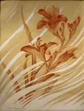 Lys by Jean Rouppert, Gouache sur papier beige signée en bas à droite, sold Feb 2026