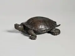 Tortue sans terrasse by Antoine-Louis Barye, Epreuve en bronze à patine brun-rouge nuancé, sold Jul 2025