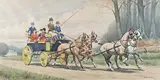 Attelage by Francisque Rebour, 1921, Aquarelle et gouache signée et datée en bas à droite, sold Feb 2025