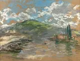 Le port de Rouen by Siebe Johannes ten Cate, 1901, Pastel signé, sold Feb 2025
