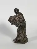 La porteuse de gerbe by Jules Dalou, Epreuve en bronze à patine brun nuancé, sold Feb 2025