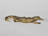 Crocodile by Antoine-Louis Barye, Epreuve en bronze à patine dorée, sold Feb 2025