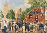 Démonstration publique by Joseph-Emmanuel Van Driesten, Aquarelle et gouache signée en bas à gauche, sold Dec 2024