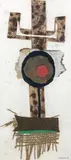 Composition by Raymond Preaux, Collage signé en bas à droite, sold Dec 2024