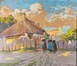 Environs de Concarneau by Henri Alphonse Barnoin, 1919, Pastel signé, sold Dec 2024