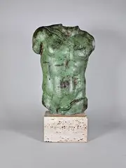 Persée by Igor Mitoraj, Epreuve en bronze patiné vert antique, sold Dec 2024