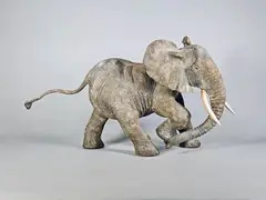 L’autre rive by François Vandenberghe, Epreuve en bronze à patine polychrome, sold Dec 2024