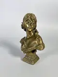 Cendrillon by Emmanuel Villanis, Epreuve en bronze à patine brun clair, sold Oct 2024