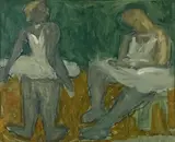 Les ballerines by Fikret Saygi Mualla, 1954, Gouache signée et datée en bas à droite, sold Jun 2024