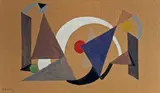 Abstraction by Frederico Kromka, 1923, Gouache signée et datée en bas à gauche, sold Jun 2024