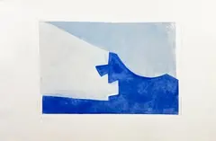Composition en bleu by Serge Poliakoff, Eau-forte et aquatinte justifié, sold Jun 2024