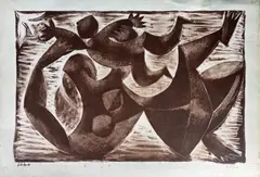 Maternité by Baltasar Lobo, Lithographie signée et justifiée XLIV/LX, sold Jun 2024