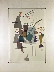 Composition by Wassily Kandinsky, Lithographie monogrammée en bas à gauche dans la planche et justifiée en bas à droite, sold Jun 2024