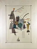 Composition by Wassily Kandinsky, Lithographie monogrammée en bas à gauche dans la planche et justifiée en bas à droite, sold Jun 2024