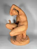 La baigneuse by Marcel-André Bouraine, Terre cuite d'édition signée sur la terrasse, sold Jun 2024