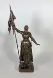 Jeanne d'Arc by O. Ruffony, Epreuve en bronze à patine brun nuancé, sold May 2024