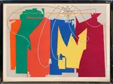 “Danseuse de corde accompagnée de ses ombres” by Man Ray, 1972, Lithographie en couleur, (rousseurs, traces d’humidité), sold Apr 2026