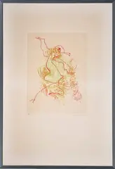 “Par dessus les moulins” by Max Ernst, 1974, Eau forte et aquatinte, sold Apr 2026