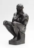 Le Satyre du bois de Boulogne by Boleslas Biegas, Epreuve en bronze , fonte posthume d'édition originale à patine noire nuancée de Avandini, sold Jun 2018