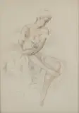 Portrait de jeune femme de profil by Fernand Majorel, Mine de plomb et aquarelle sur papier, sold Sep 2026