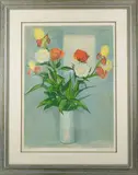 Nature morte au bouquet de fleurs by Roger Forissier, Lithographie sur papier, sold Sep 2026