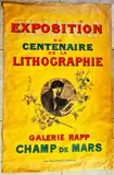 / « Exposition du Centenaire de la by Paul Maurou, Lithographie Galerie Rapp Champs de Mars », sold Jul 2026
