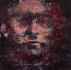 About 1789: Himmler by Tony Scherman, 1998, encaustic print, sold Sep 2025
