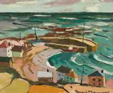 St. Yvon, Bas du Fleuve by Henri Leopold Masson, oil on board, sold Sep 2025