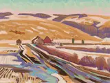 Spring Thaw by Illingworth Kerr, 1980, oil on canvas board, sold Sep 2025