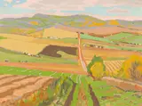 South of Red Deer Lake by Illingworth Kerr, 1978, oil on canvas, sold Sep 2025