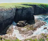 Cauldron's Edge, Orkney by Ronald William Bolt, 2006, oil on canvas, sold Aug 2025