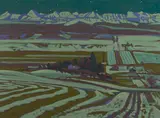 Trails West by Illingworth Kerr, 1984, oil on canvas, sold Aug 2025