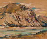 Campement indien, Rivière George / Ungava (verso) by René Jean Richard, 1948, pastel and graphite on paper, sold Aug 2025