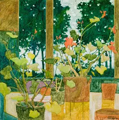 Sans titre by Claude A. Simard, 1983, oil on canvas, sold Jul 2025