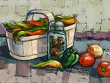 Marinade by Yvon Breton, 1978, oil on canvas, sold Jul 2025