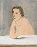 Portrait by Stanley Morel Cosgrove, oil on paper, sold Jul 2025