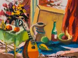 Studio Interior by Henri Leopold Masson, oil on board, sold Jul 2025