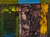 Luminous Wall by John Richard Reppen, 1963, mixed media on board, sold Jul 2025