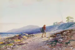 Evening Bay of Fundy by Frederic Marlett Bell-Smith, watercolour on paper, sold Jul 2025