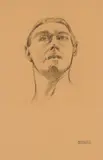Portrait of a Man by W. P. Weston, graphite on paper, sold Jul 2025