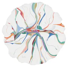Southern Air (Drum) by Alex Janvier, watercolour on paper, sold Jul 2025