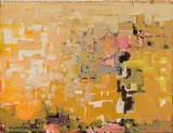 Ancient Town Walls by Jack Shadbolt, 1957, gouache and ink on paper, sold Jun 2025