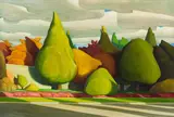 Stacking Clouds by Ross Penhall, 1996, oil on canvas, sold Jun 2025