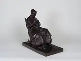 La compagne du vieux pionnier canadien by Marc-Aurèle de Foy Suzor-Coté, 1912, bronze, sold Jun 2025